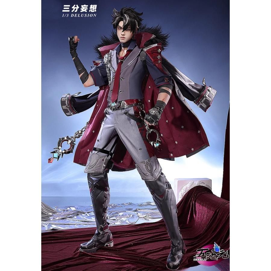 高品質 三分妄想 原神 コスプレ リオセスリ 衣装 ※ウィッグ 靴