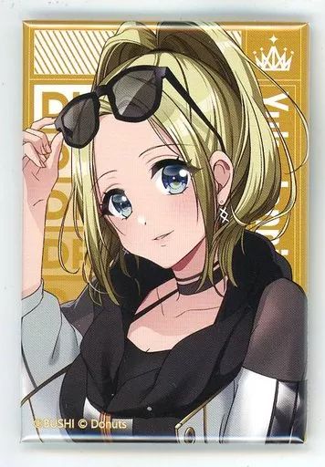 中古】バッジ・ピンズ 笹子・ジェニファー・由香 スクエアスタンディ缶