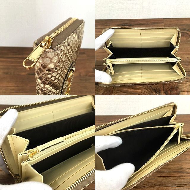 極美品 GUCCI 長財布 621889 パイソン 286