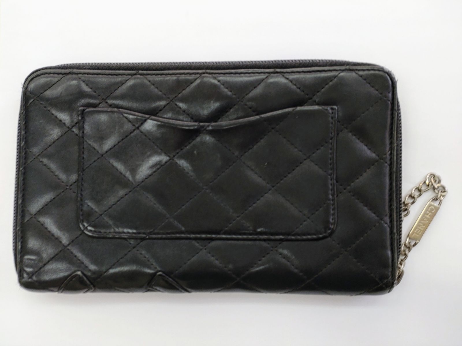 CHANEL シャネル カンボンライン ラウンドジップ 長財布【B114