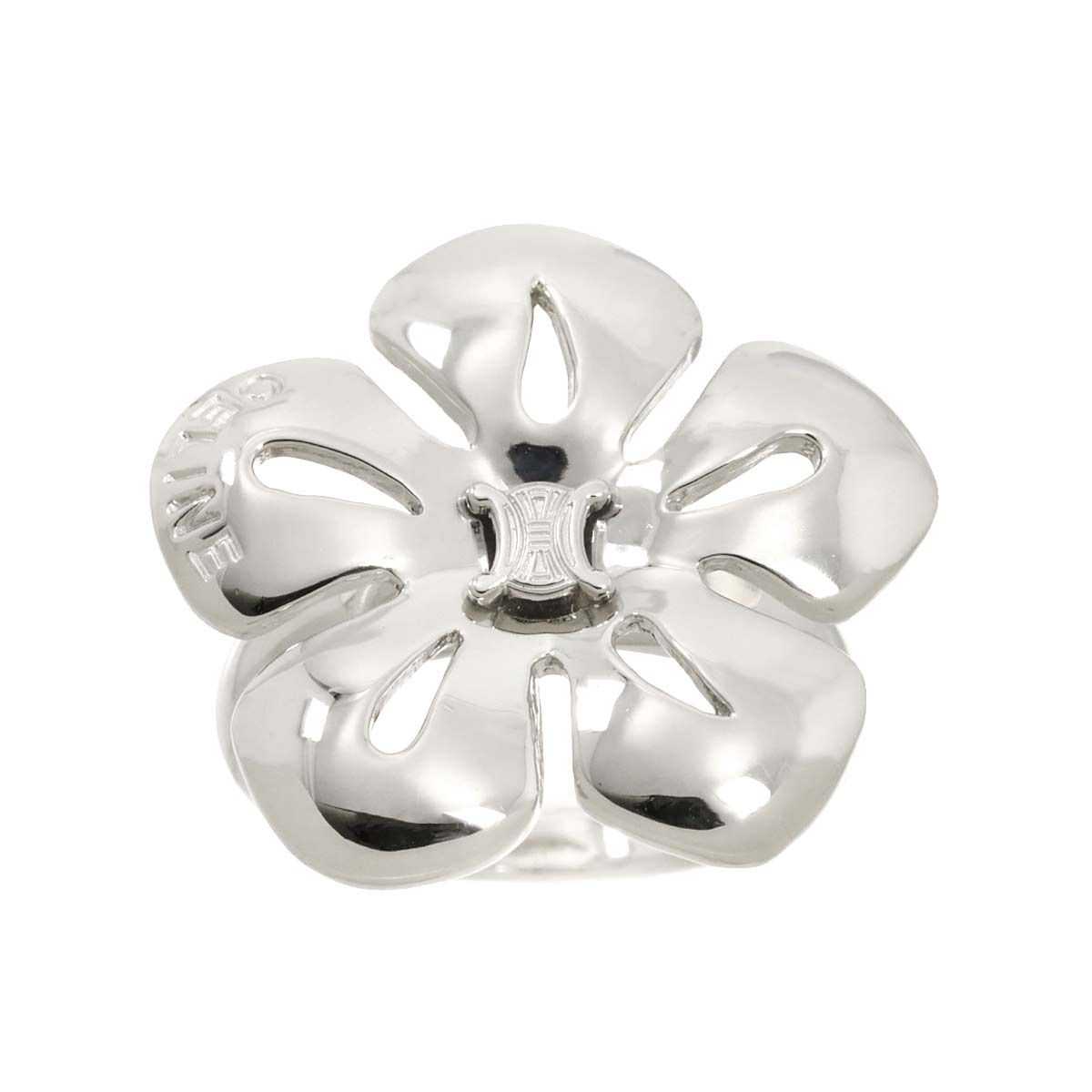 セリーヌ CELINE マカダム 11号 リング ルビー 0.02ct Pt プラチナ