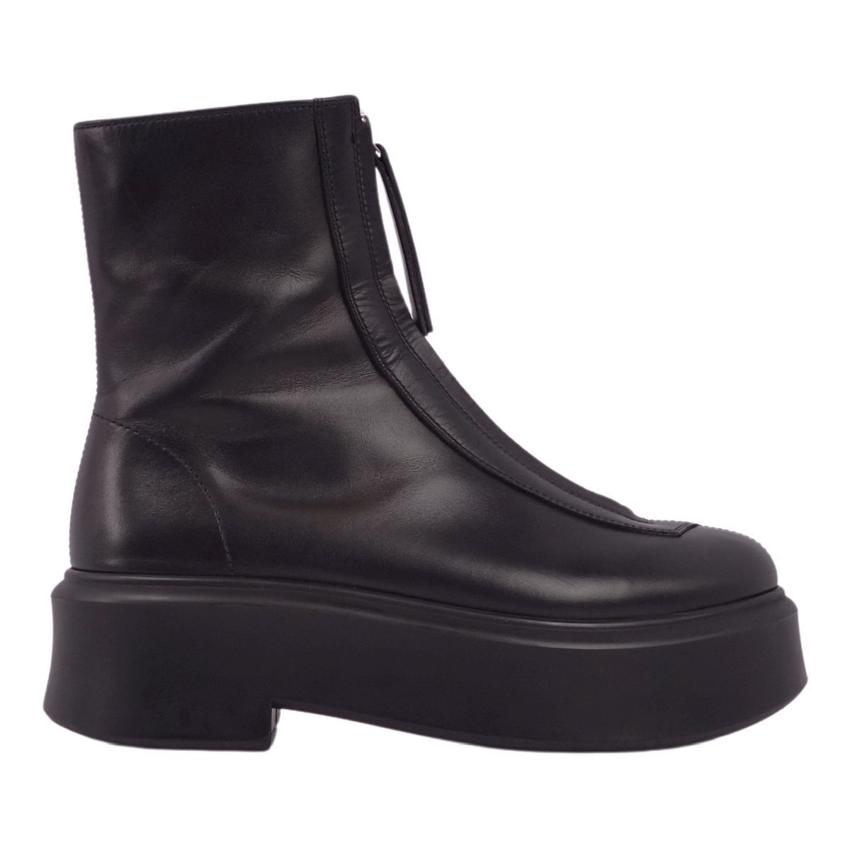 美品 ザロウ THE ROW ブーツ Zipped Boot ショートブーツ フ