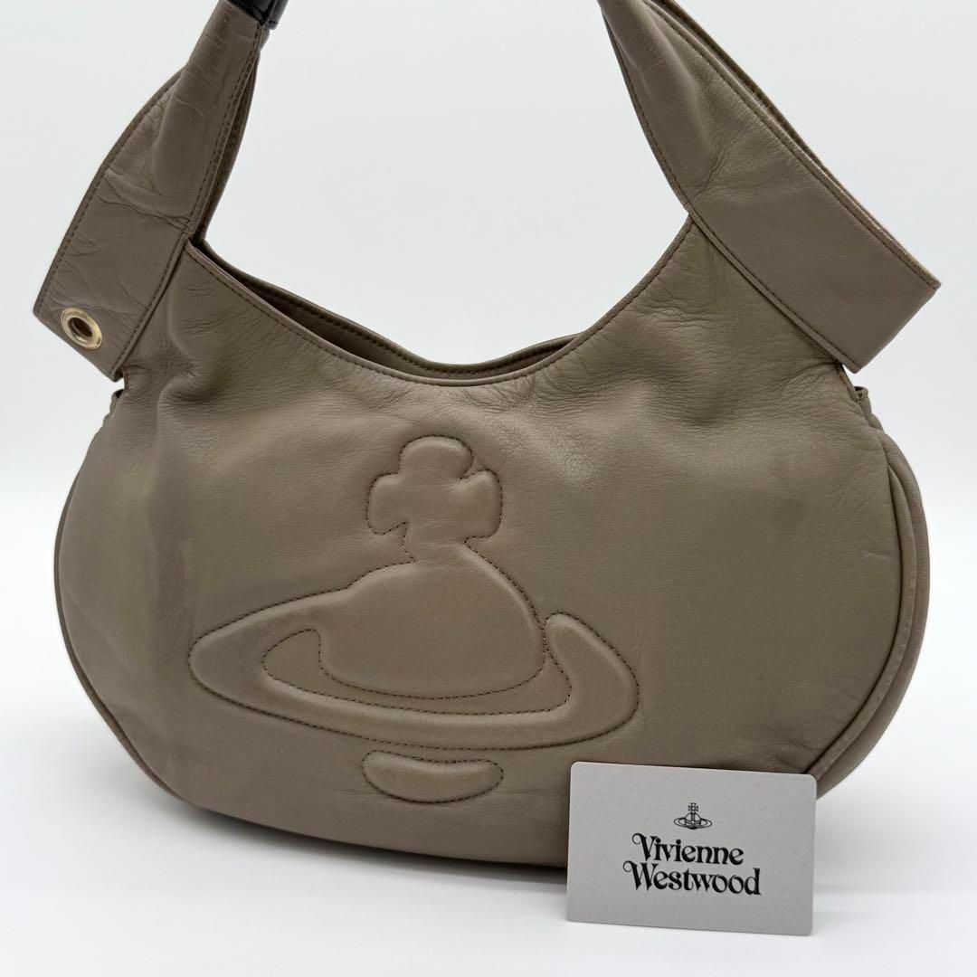 Vivienne ハンドバッグ セミショルダーバッグ オーブ レザー