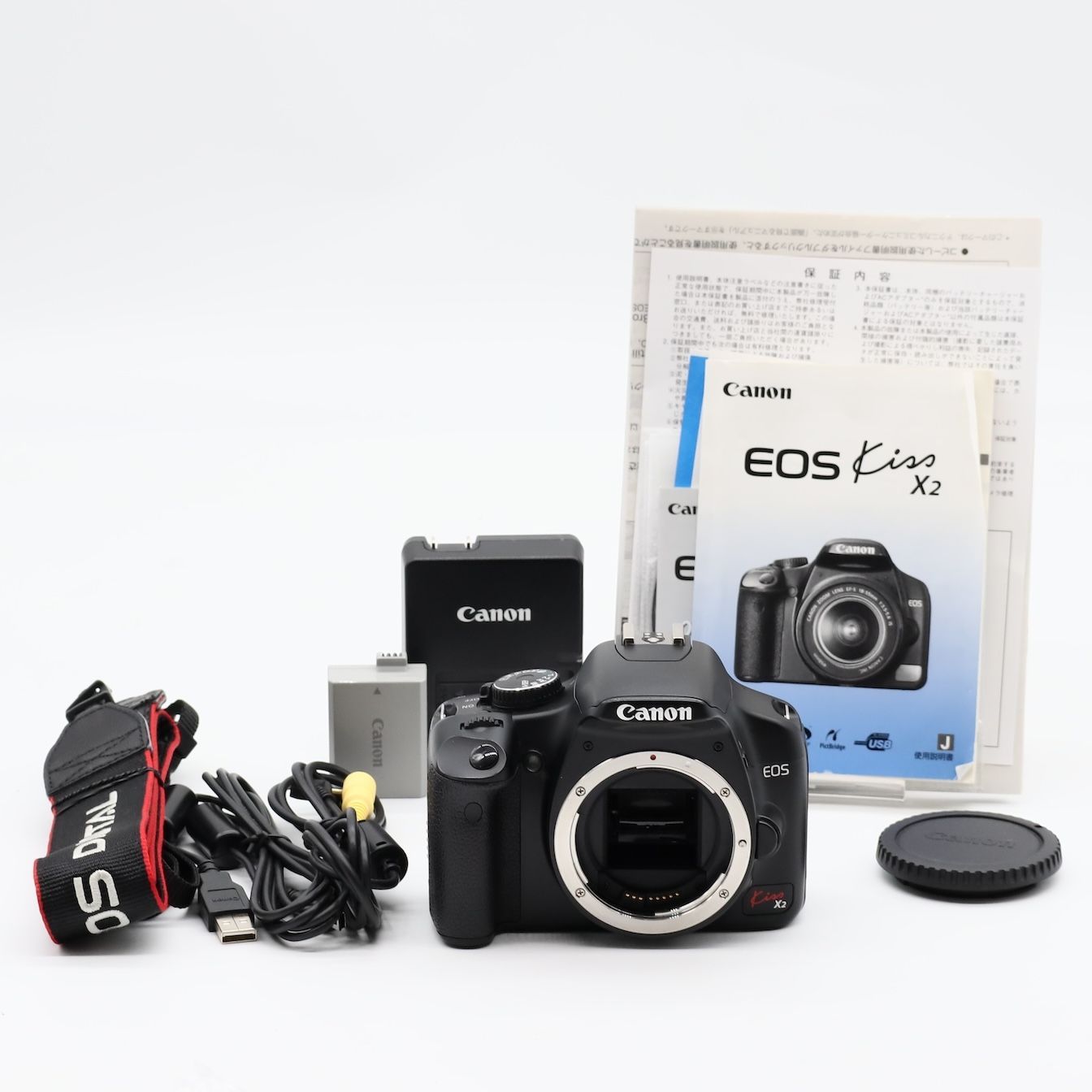 美品】☆ショット数「4,030回」Canon デジタル一眼レフカメラ EOS Kiss 
