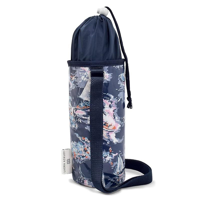 【新着商品】LAURA ASHLEY 水筒カバー 男の子 子供 ケース ホルダー ラージサイズ 肩掛けRiviera N7320910 ネイビー