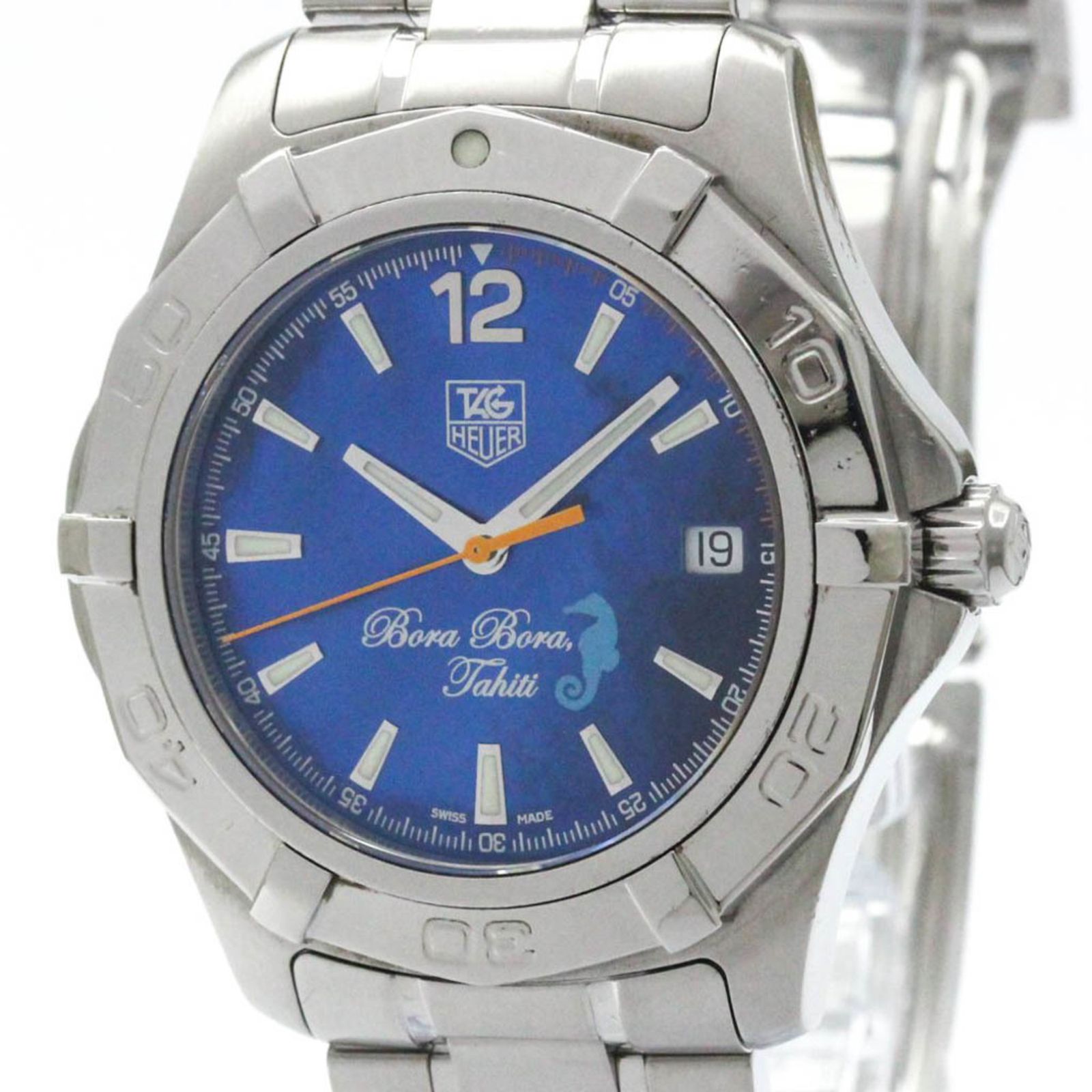タグホイヤー TAG HEUER アクアレーサー ボラボラ タヒチ ステンレススチール 自動巻き メンズ 時計 WAF211N