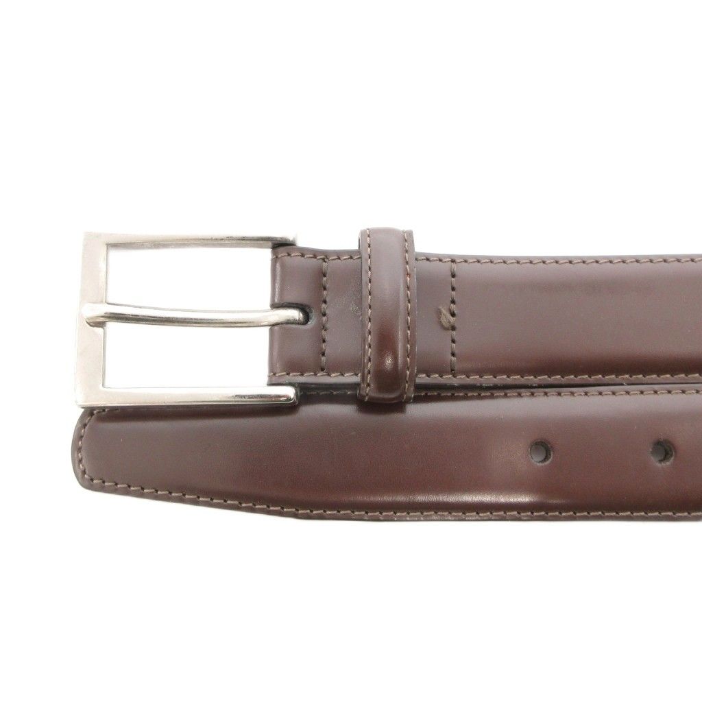 ブルックスブラザーズ BROOKS BROTHERS レザーベルト 32 茶