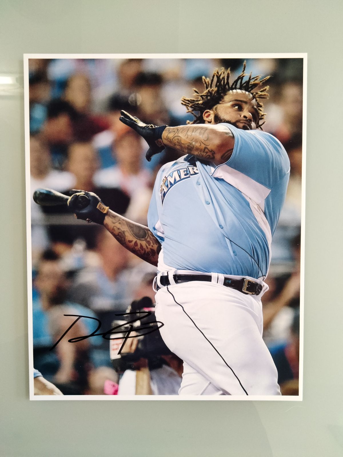 プリンス・フィルダー直筆サイン入り超 特大写真…Prince Fielder メジャーリーガー…プリンス・フィルダー直筆サイン入り超 特大