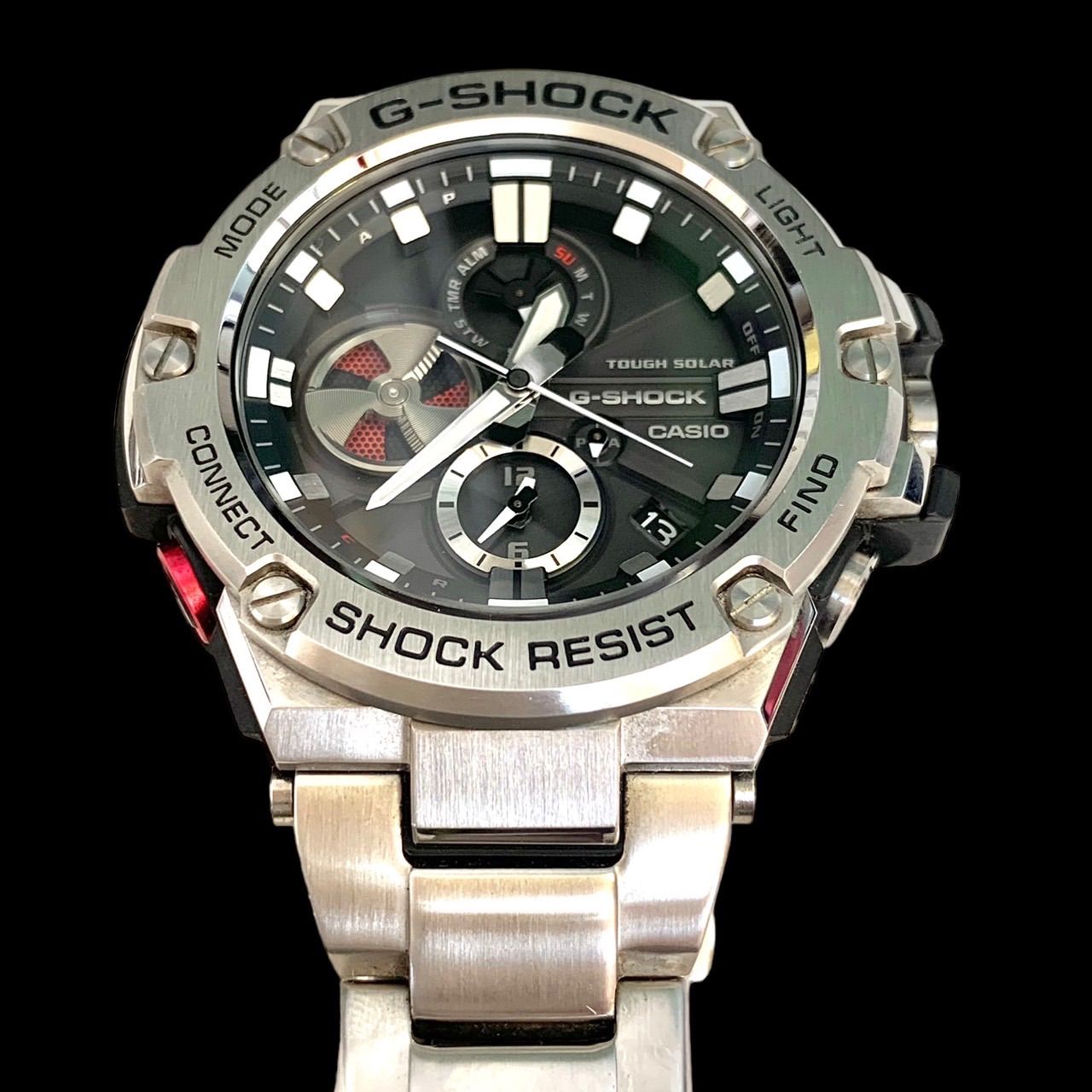 極美品きれい⭐️CASIO G-SHOCK】 カシオ ジーショック G-STEEL GST-B100 メンズ 腕時計 ソーラー シルバー メタル  クロノグラフ 国内正規品 （AYA） - メルカリ