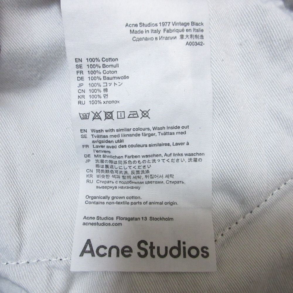 未使用 Acne Studios アクネストゥディオズ ヴィンテージ加工 レザー  