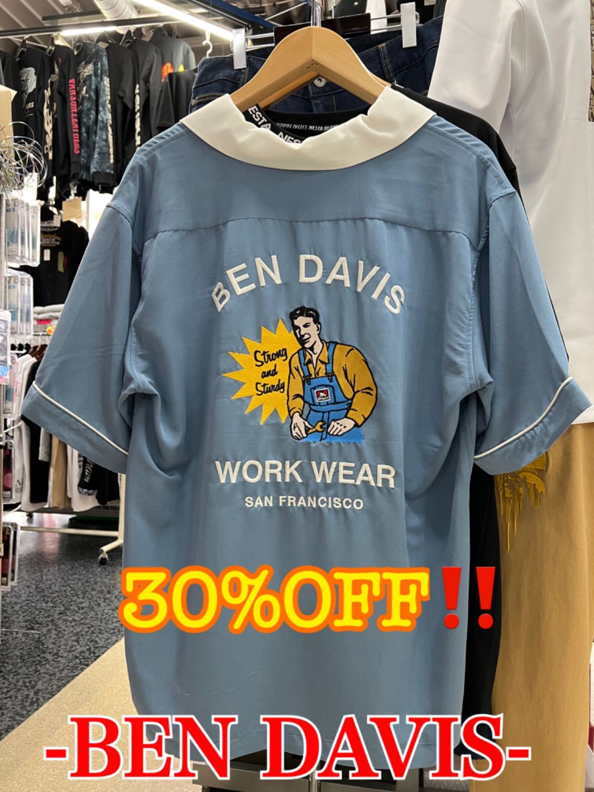 BEN DAVIS ロンT Tシャツ XL メンズライク シャツ