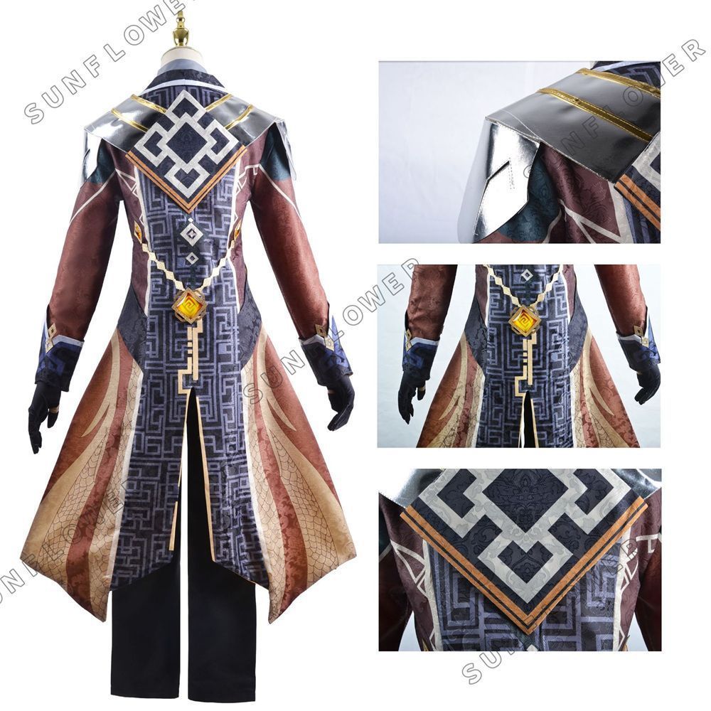 鍾離 ウィッグ付き 原神 コスプレ衣装 衣装セット コスプレ 舞台 鍾離 ウィッグ付き 原神 コスプレ衣装 衣装セット コスプレ 舞台