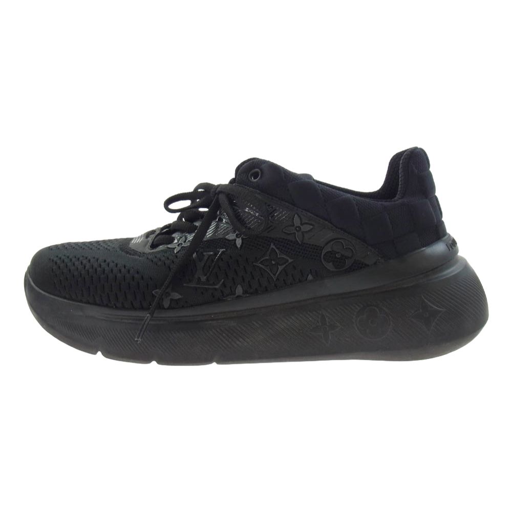 LOUIS VUITTON ルイ・ヴィトン 1A9JRI Show Up Sneaker Noir ショー アップ ライン スニーカー ノワール ブラック系 7(26cm)【中古】