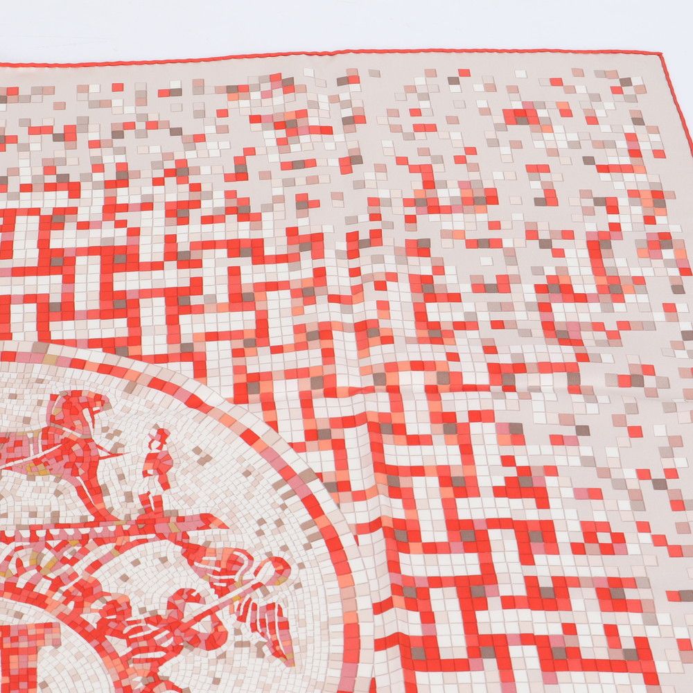 未使用 エルメス タグ付 カレ 90 Mosaique Au 24 モザイク24
