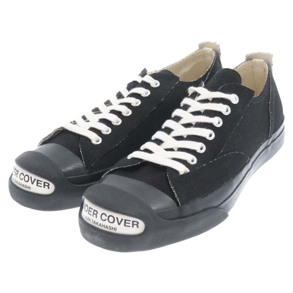 UNDERCOVER (アンダーカバー) TOE LOGO CANVAS SNEAKERS トゥロゴ キャンバス ローカットスニーカー ブラック  UC2B9F05 - メルカリ