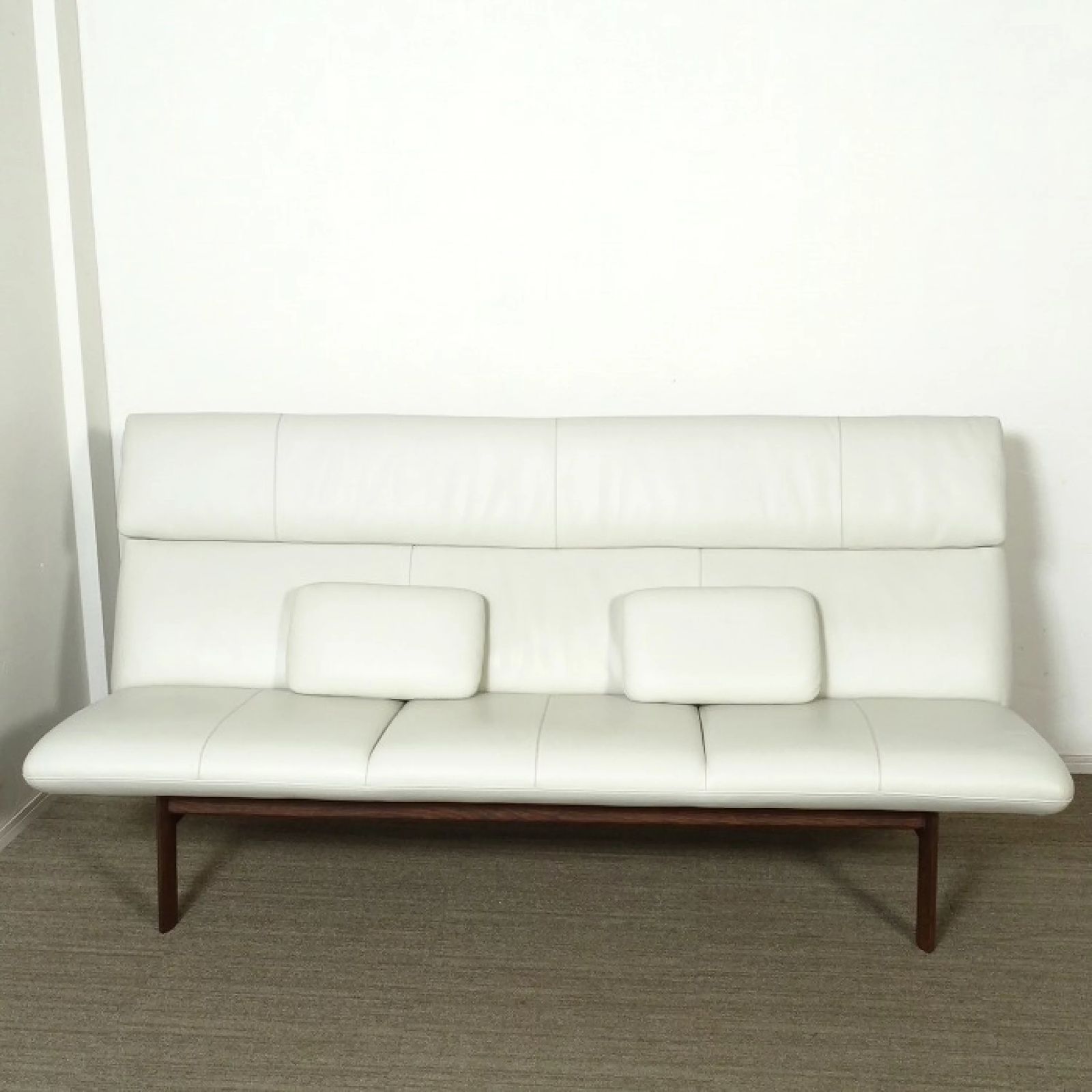 ◾︎SELUNO◾︎ 展示 karimoku カリモク家具 3人掛けソファ WW6403 レザー 37万 v689s