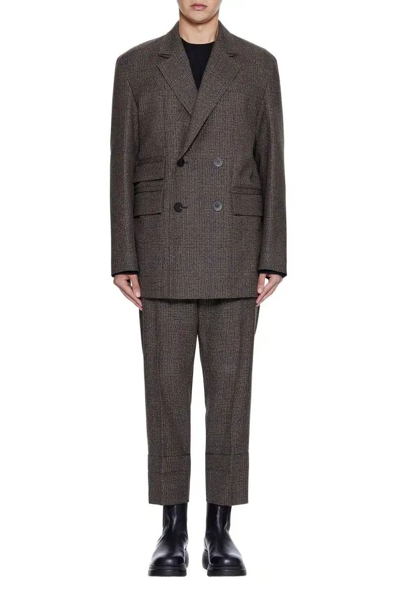 22FW WOOYOUNGMI ウーヨンミ メインチェック ジャケット 46