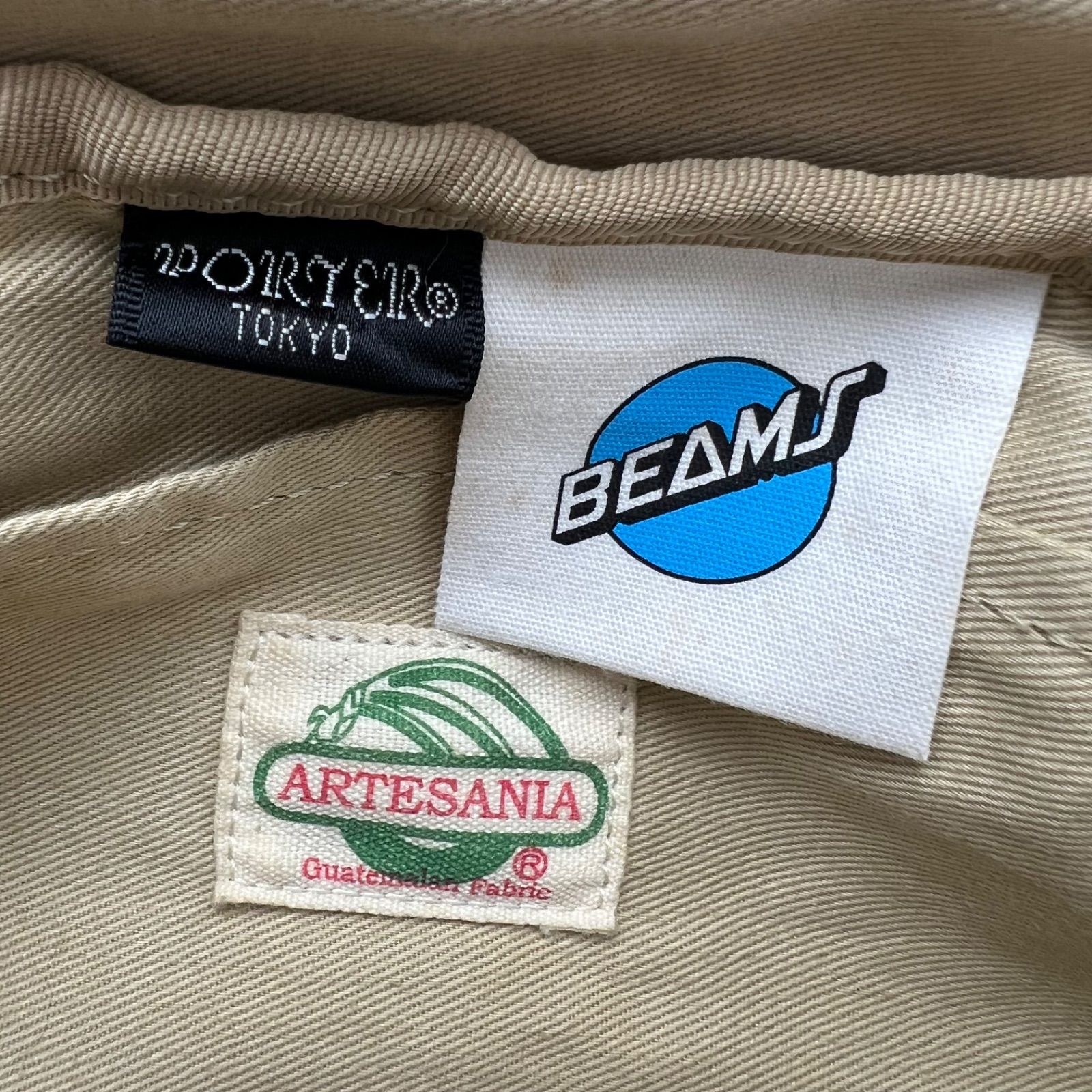 PORTER BEAMS artesania Guatemala fabric waist bag RARE ポーター
