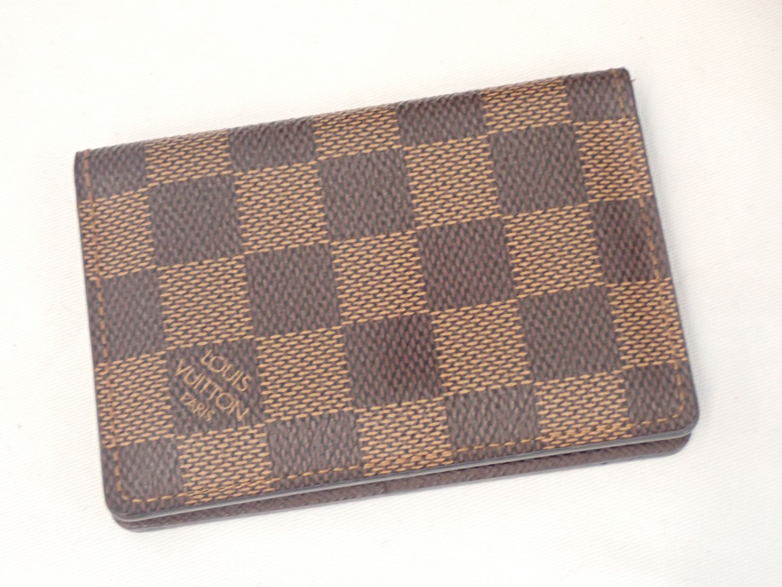 ルイヴィトン LOUIS VUITTON カードケース オーガナイザー ドゥ ポッシュ ダミエキャンバス ダミエエベヌ 茶 カード入れ N61721