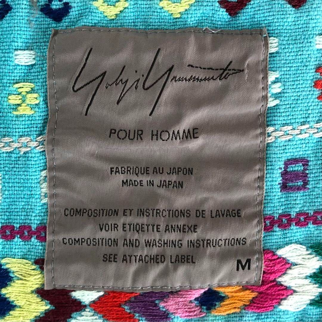 【90s】ヨウジヤマモトプールオム 刺繍 テーラードジャケット アーカイブ 90s】ヨウジヤマモトプールオム 刺繍 テーラードジャケット