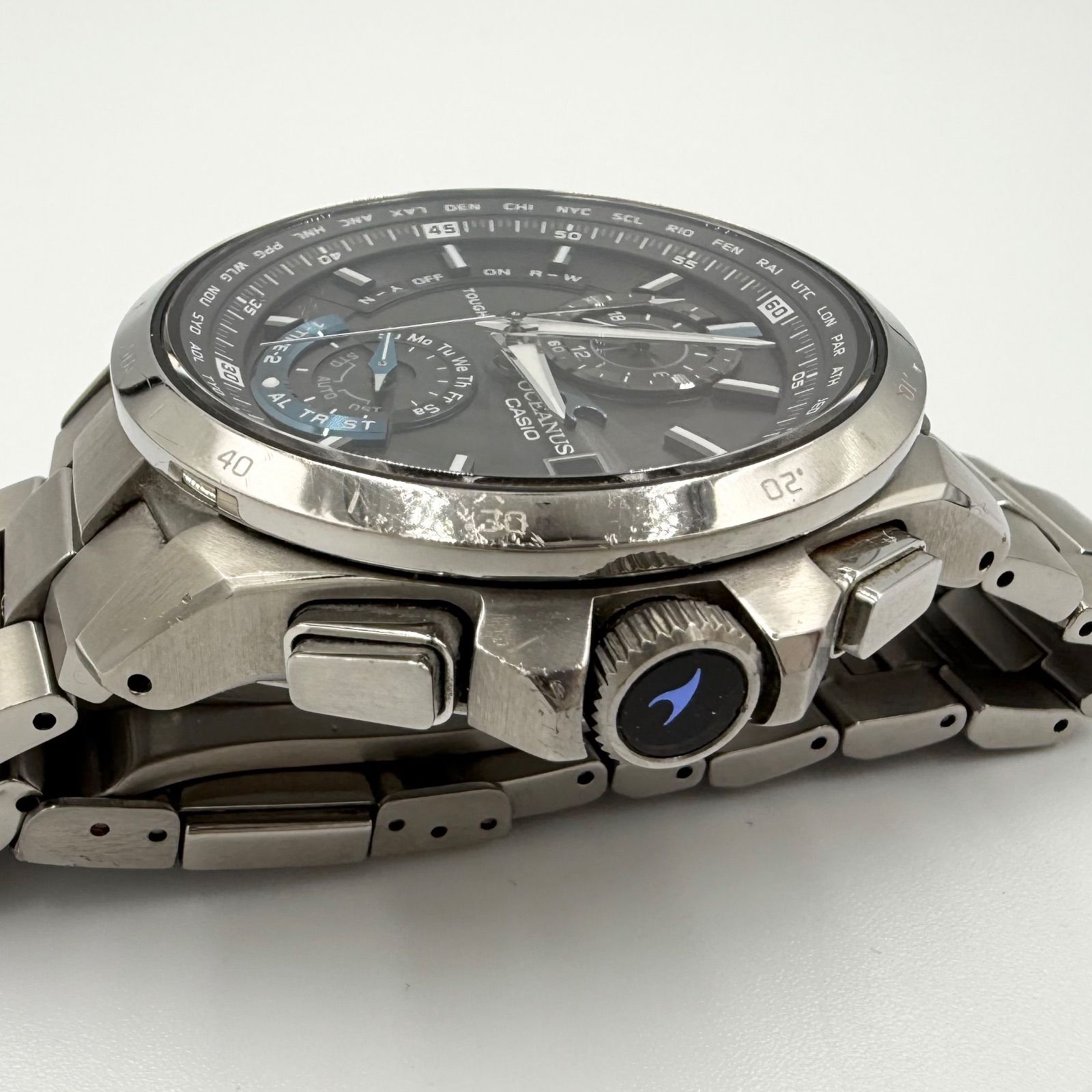 カシオ オシアナス ソーラー電波 OCW-T1010 チタン メンズ 時計 CASIO 