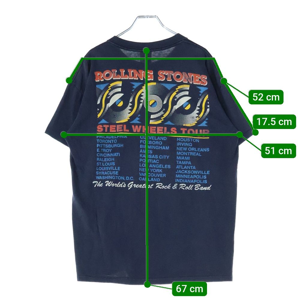 VINTAGE (ヴィンテージ) 80S ROLLING STONES STEEL WHEELS TOUR TEE