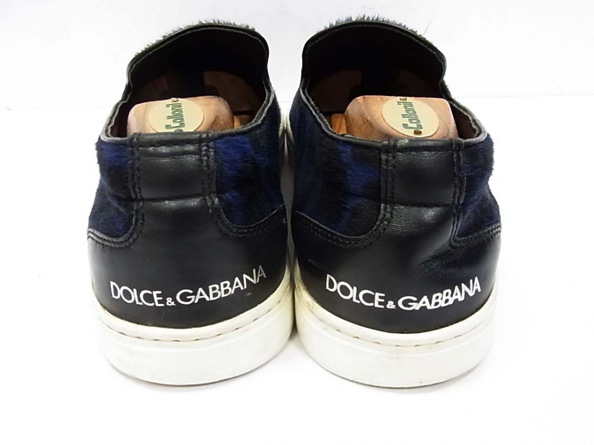 数回着用【DOLCE&GABBANA】メンズ スリッポン 8