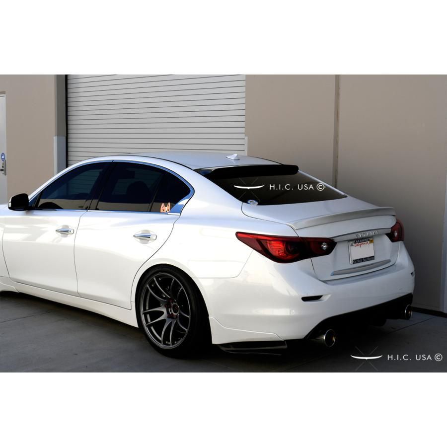 HIC製 V37 スカイライン リア ルーフバイザー スモーク 検