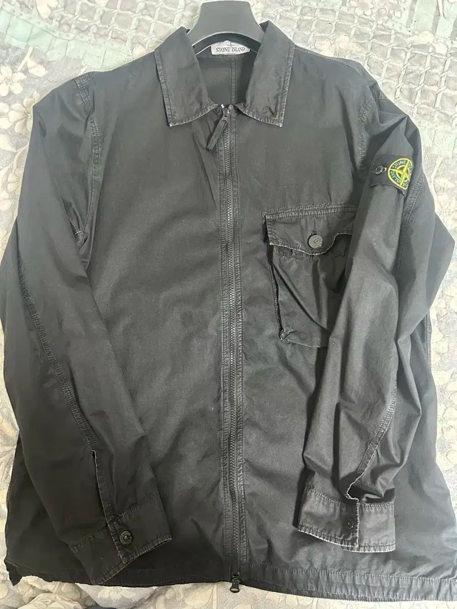 XL STONE ISLAND ストーンアイランド オーバーサイズシャツ ブラック