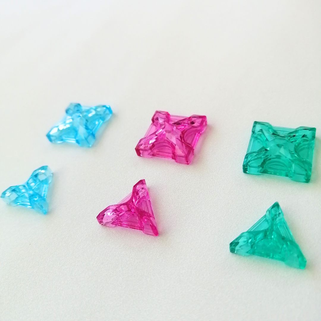 043〛新品 LaQ ☻ キラキラ ジュエル パーツ 60ピース