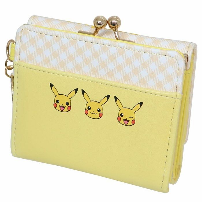 ポケモン がま口 三つ折り財布 札入れ ピカチュウ