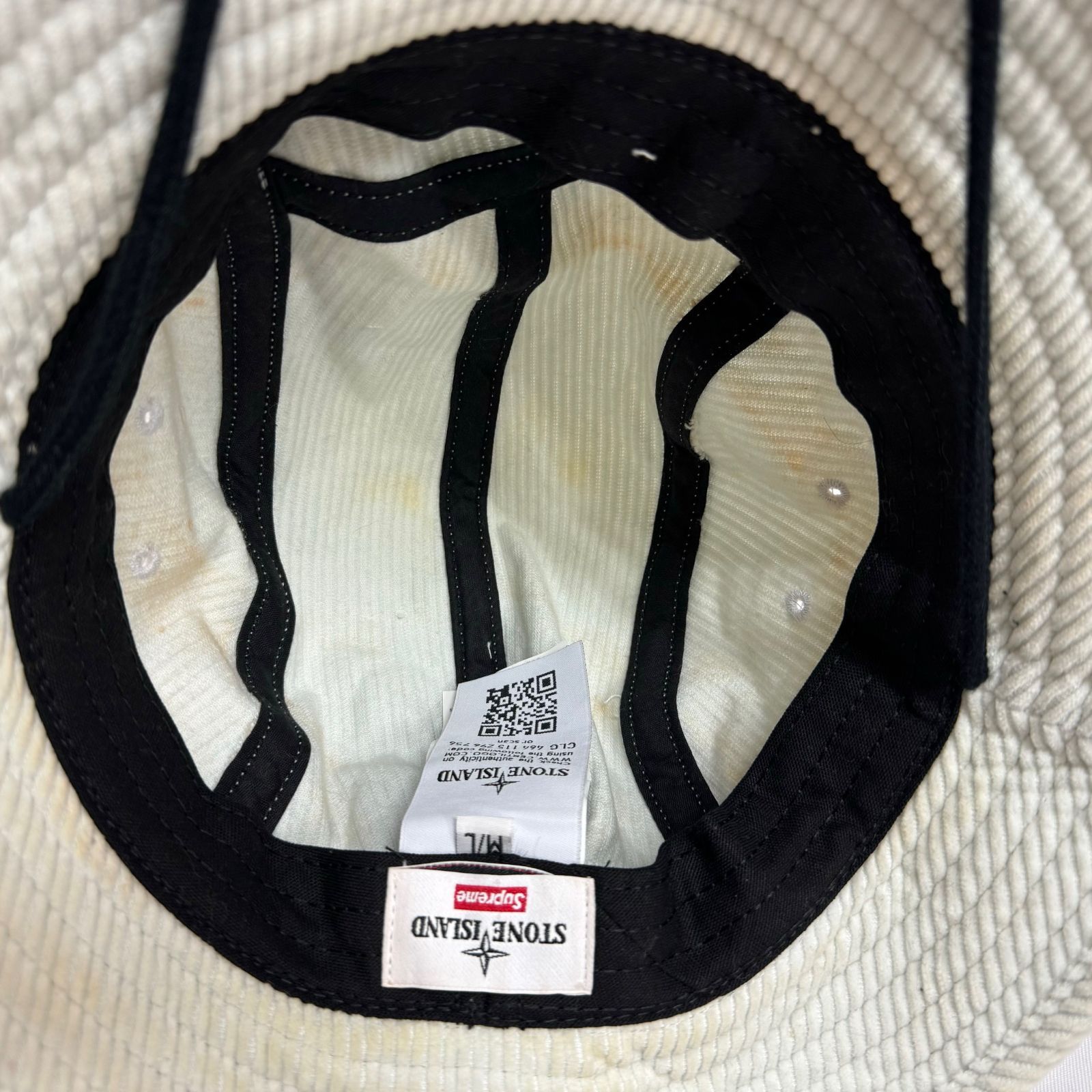 Supreme 20AW Stone Island Corduroy Crusher White コラボ