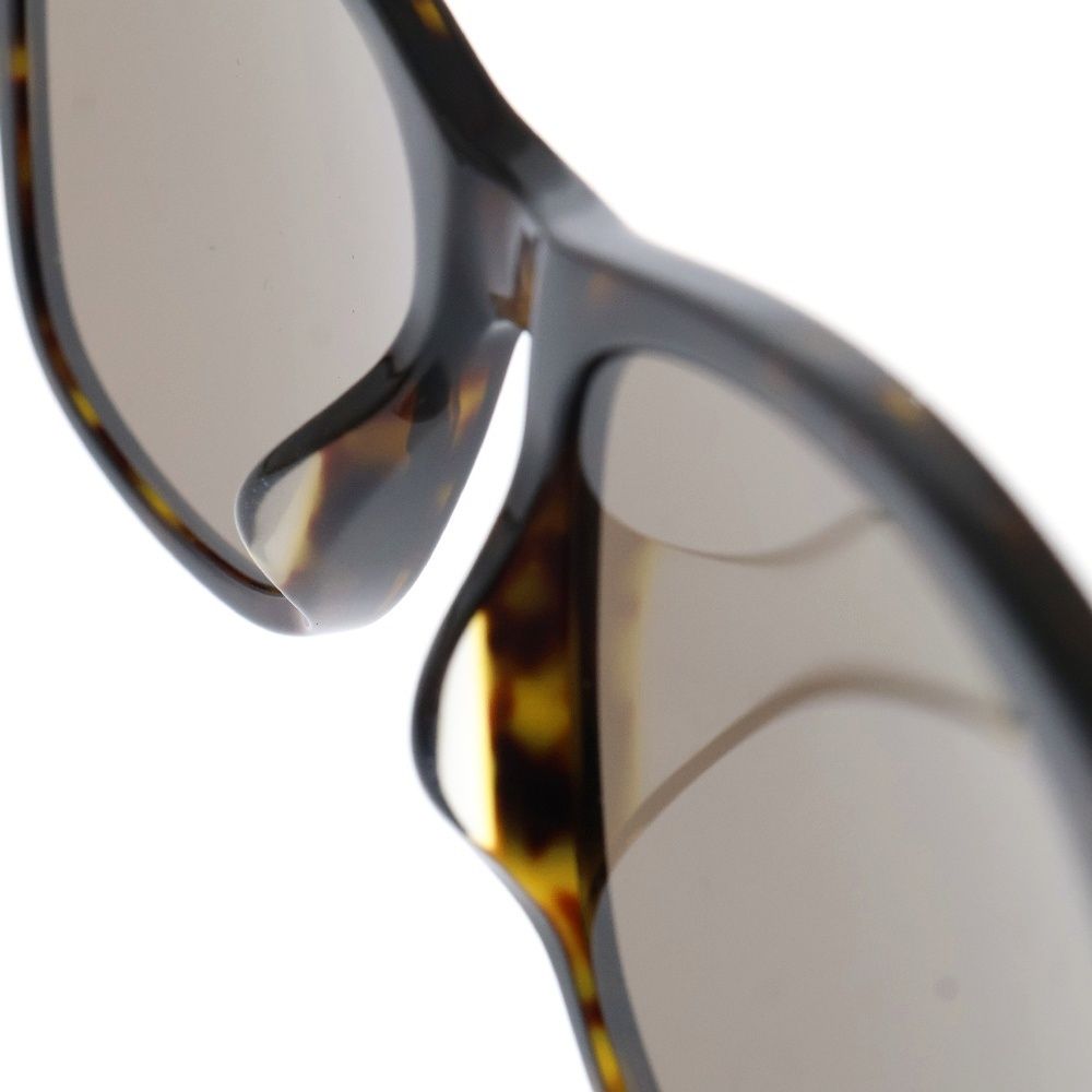 GUCCI (グッチ) ロゴテンプル 総柄 サングラス アイウェア ブラウン  