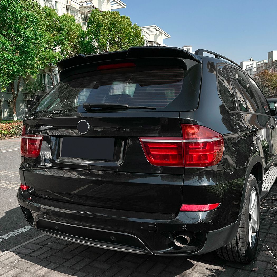 BMW X5 E70 2008-2013用 リアルーフスポイラー メンズ向け スポーティ 外装カスタム ABS製