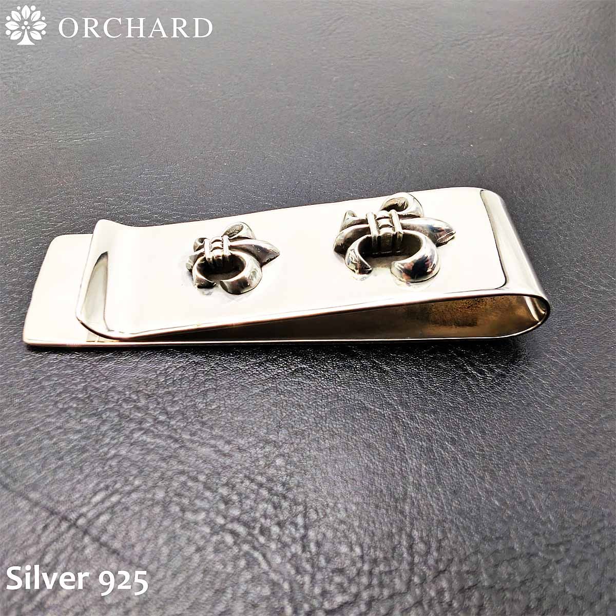 シルバー925 マネークリップ Silver925 メンズ レディース 百合 ユリ フルール ド リス 感