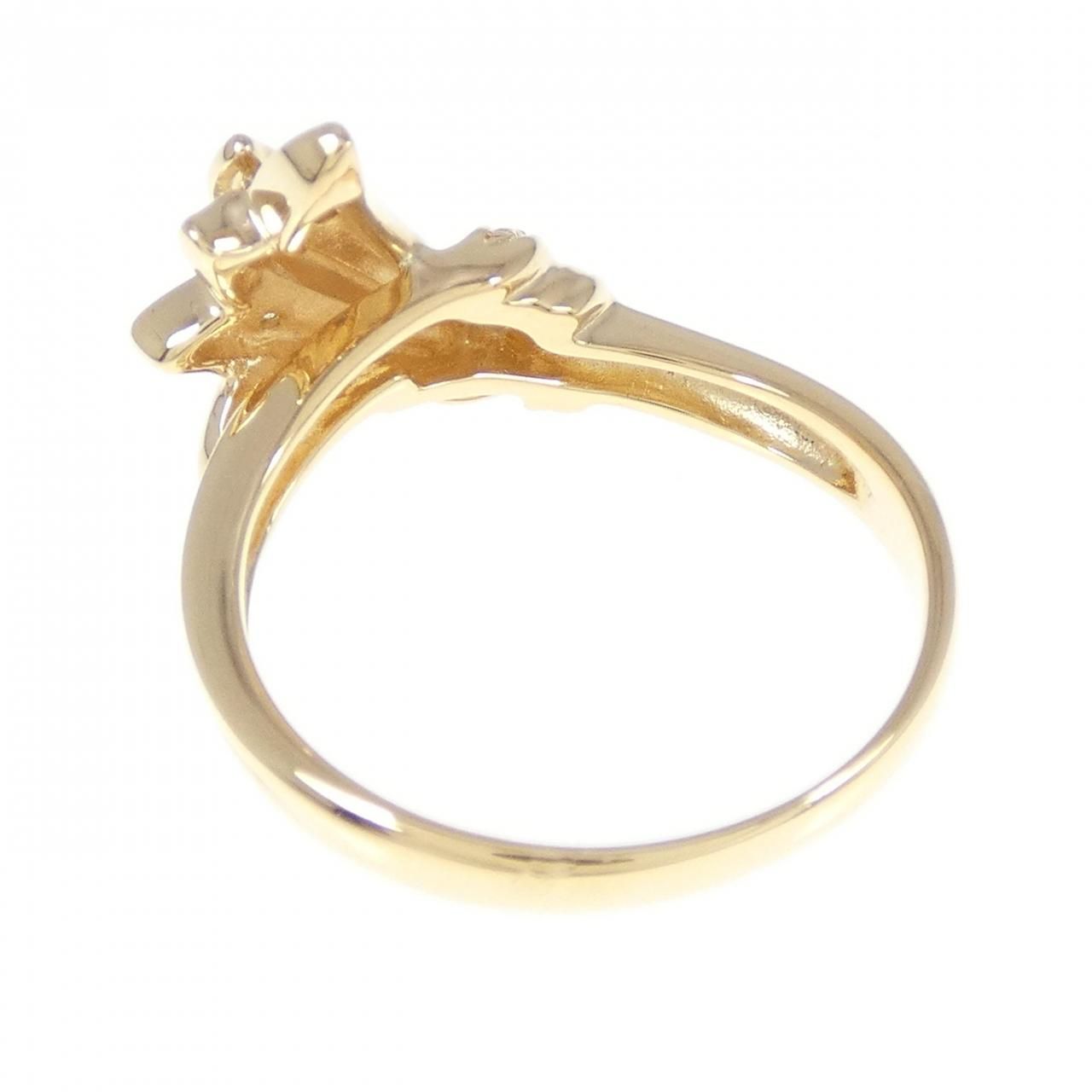 ダイヤモンド/0.20ct リング K18WG 11.5号 I3567 K18YG ダイヤモンド