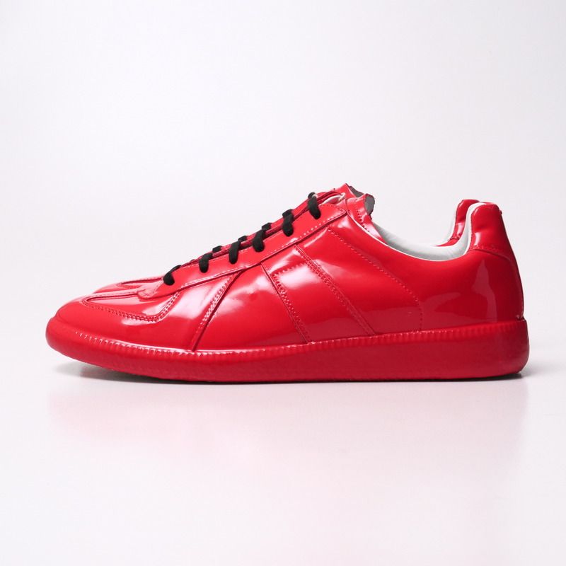 □未使用品□Maison Margiela メゾン マルジェラ スニーカー サイズ40 22 REPLICA GERMAN TRAINER 70'S  AUSTRIA ジャーマントレーナー ローカット エナメル イタリア製 20241128/RA2352 - メルカリ