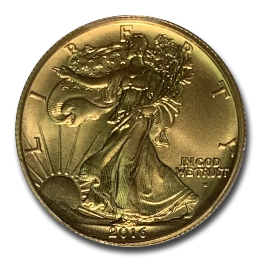 2016-W 1|2 oz G Walking Liberty Half Dollar SP-69 PCGS FS