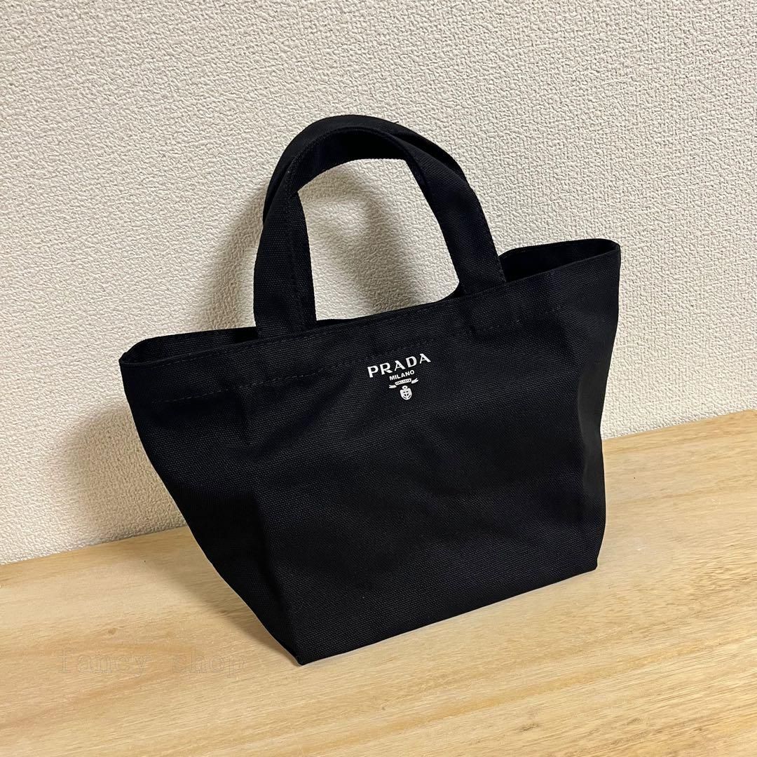 【新品】プラダ PRADA キャンバス トートバッグ ハンドバッグ ブラック 楽天市場】【中古】プラダ キャンバストート トートバッグ ブラック 黒