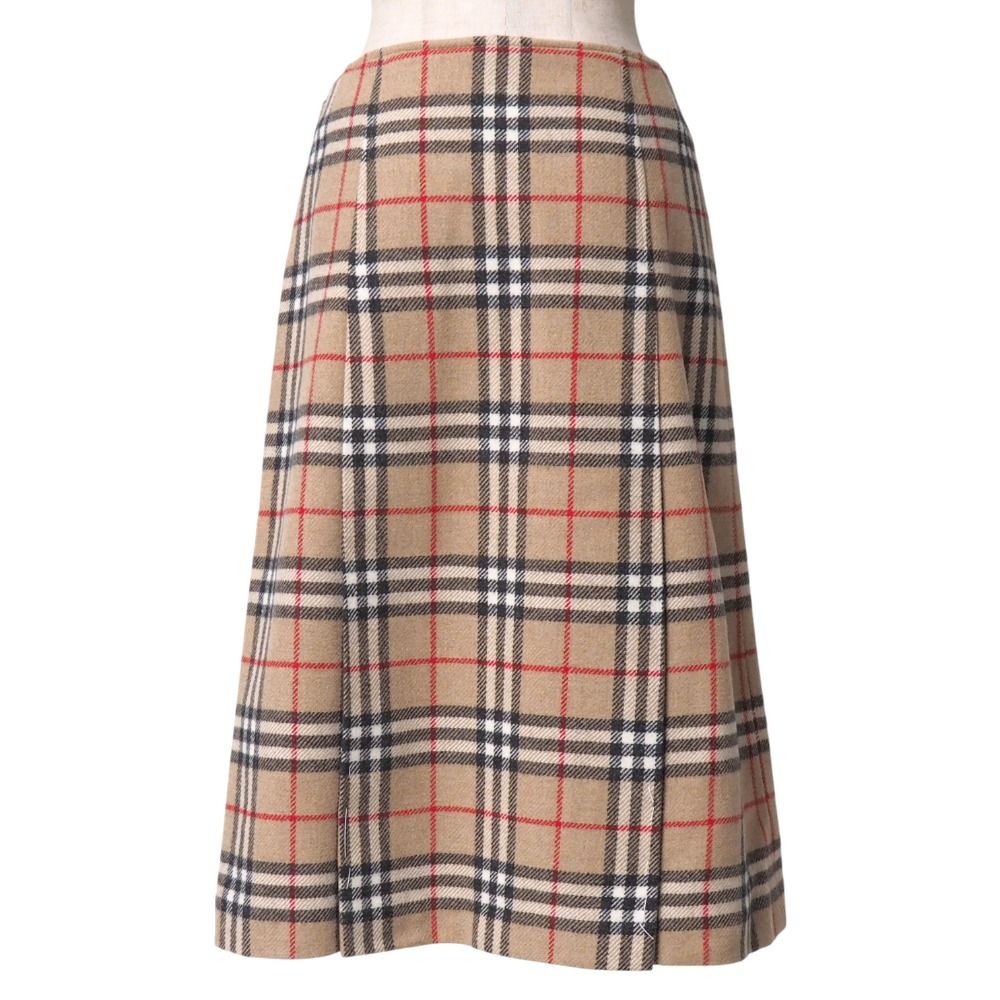 □美品□BURBERRY バーバリー スカート サイズ36 チェック ミディ