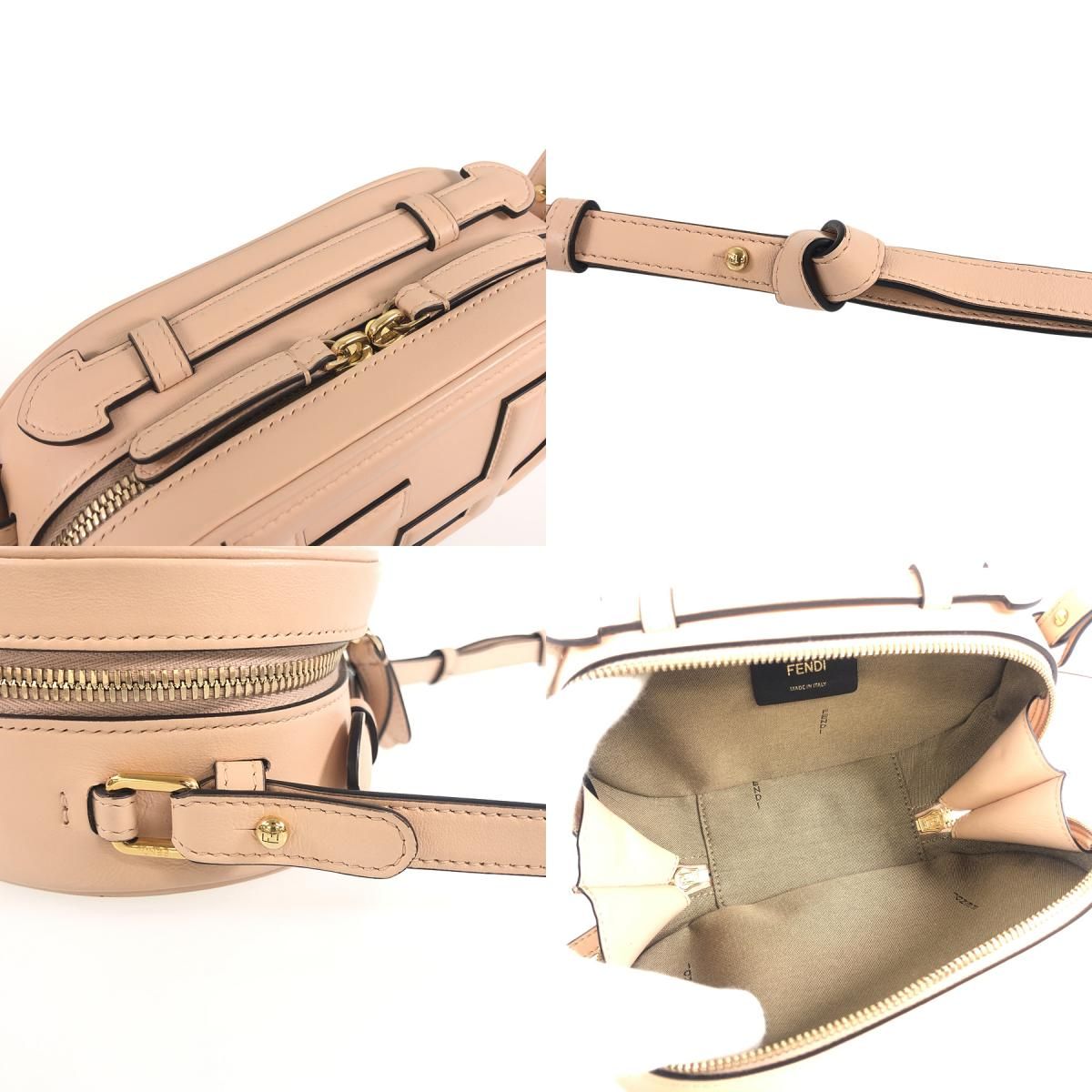 フェンディ FENDI オーロック カメラケース 8BS058-A5DY ピンク レザー 