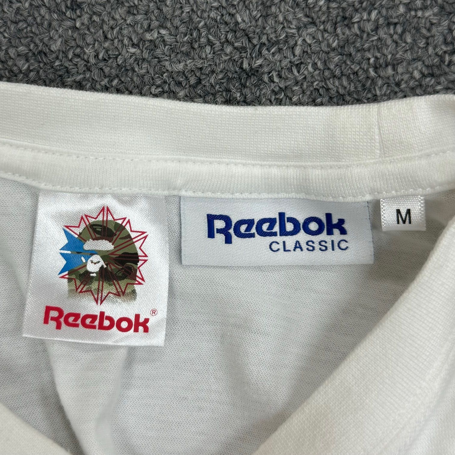 A BATHING APE × Reebok CLASSIC Reebok BAPE DESIGN TEE T