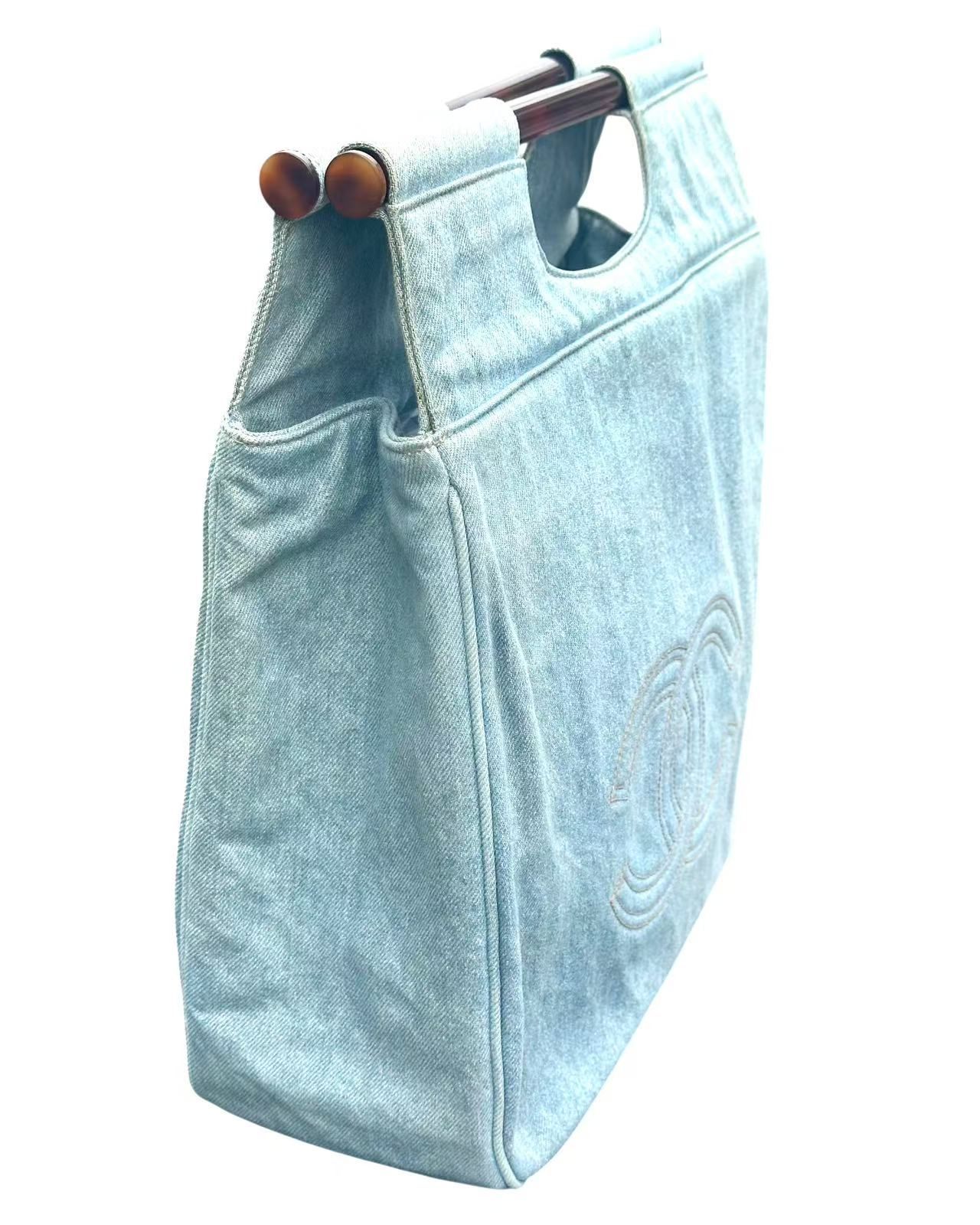 レア美品◇CHANELシャネルヴィンテージVintage鼈甲デニムべっ甲