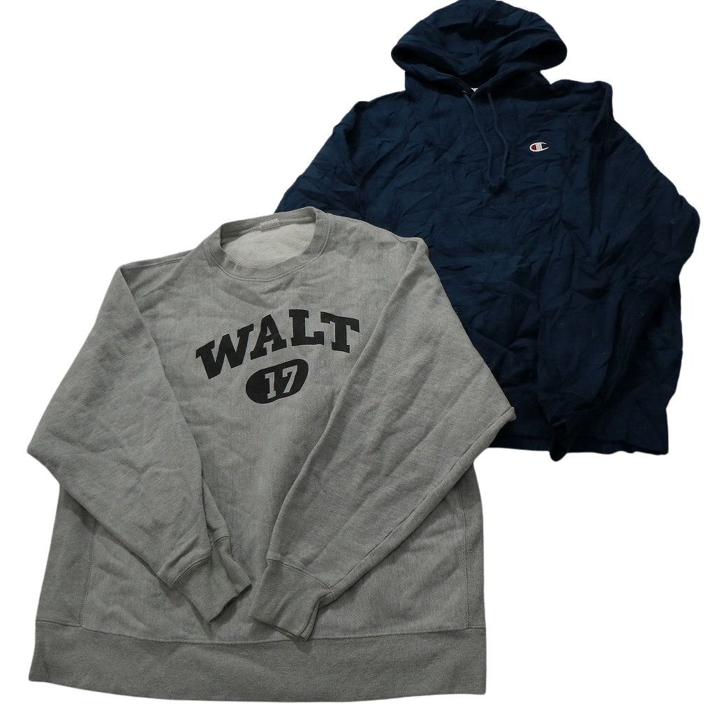 驚異の 古着卸 チャンピオン Champion リバースウィーブ スウェット 8枚セット メンズ 2XL |3XL アームロゴ カレッジ風 古着 NC1028