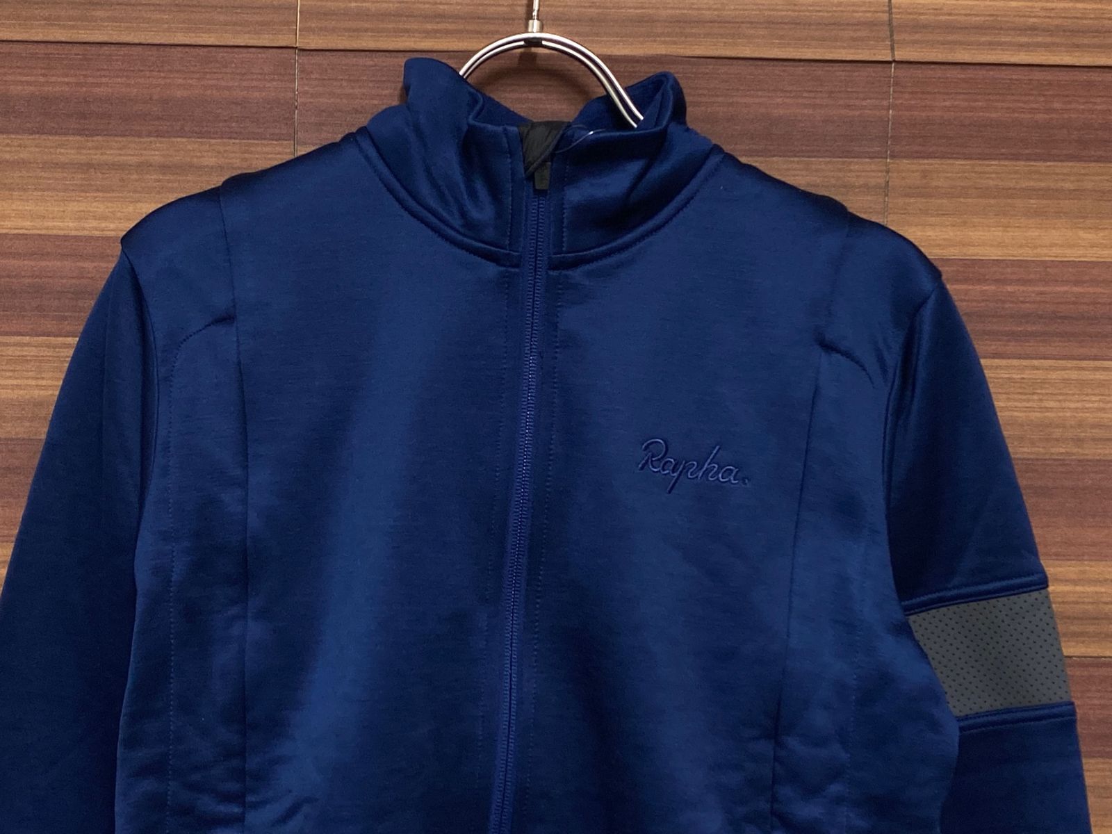 ラファ Rapha WINTER JERSEY サイクルジャージ　S IP737 ラファ Rapha WINTER JERSEY 長袖サイクルジャージ 紺 S 裏起毛