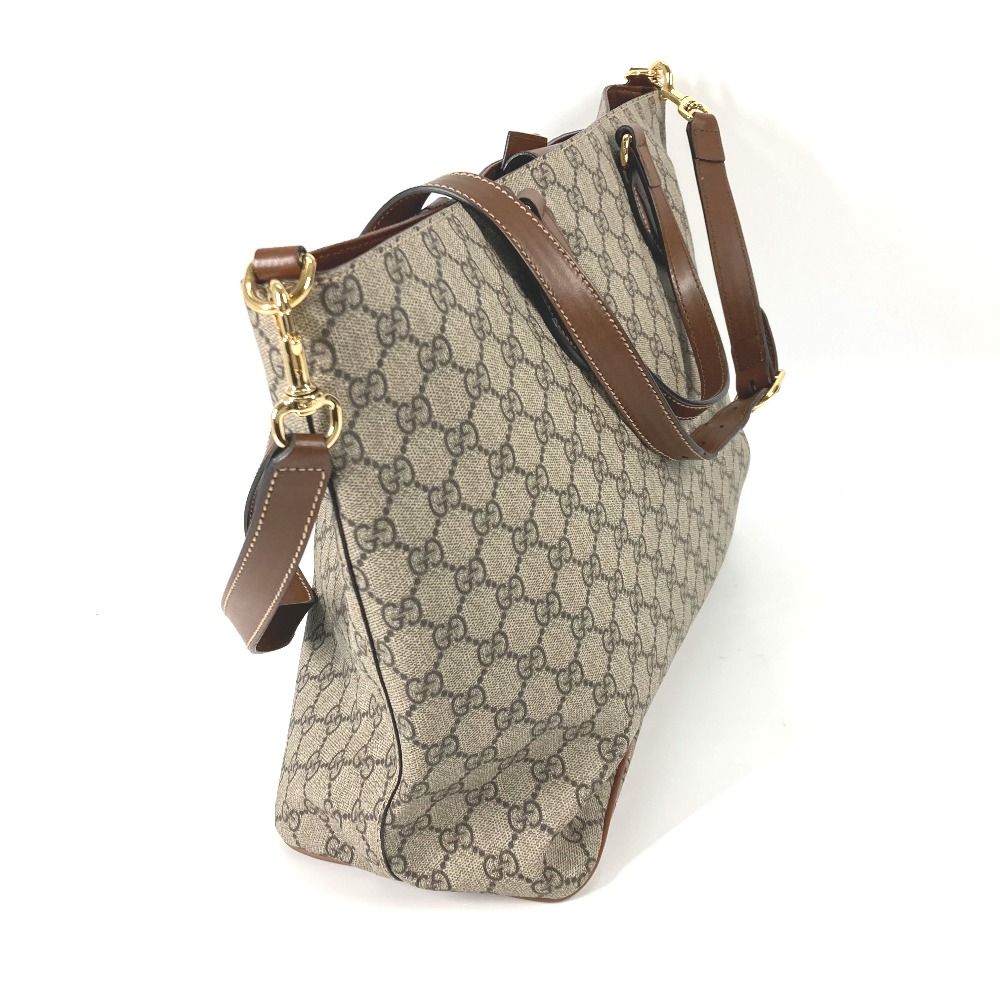 【美品】GUCCI バック GUCCI グッチ トートバッグ 453705 GGスプリームキャンバス - メルカリ