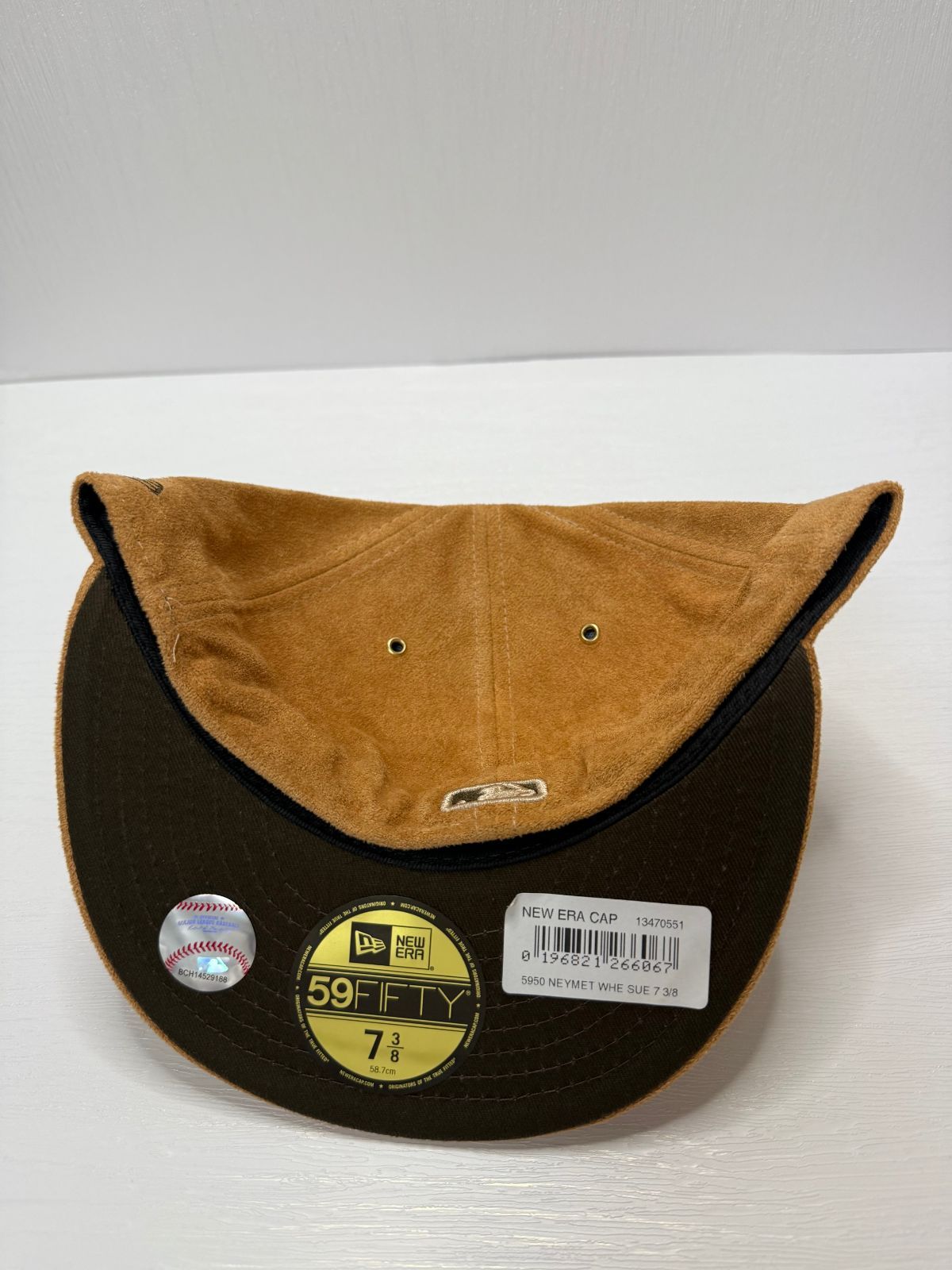  Newera ニューヨークメッツ スウェードレザー 59 fifty フィッティドキャップ ブラウン ベースボールキャップ キャップ