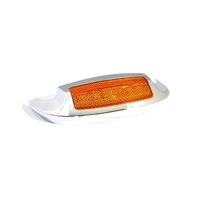 CUSTOM DYNAMICS front fender tip with light chrome | 536899