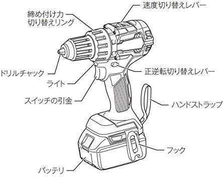 マキタ Makita DF484DZB 充電式ドライバドリル 黒 本体のみ 18V