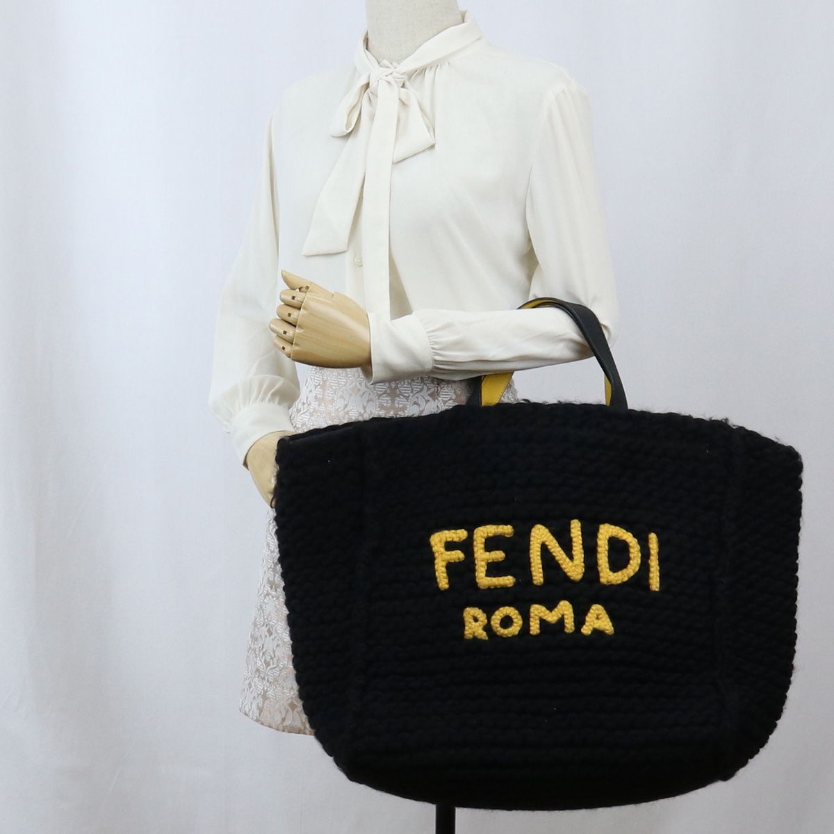 FENDI フェンディ ウールトートバッグ 7VA390 トートバッグ ウール 